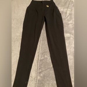 Color Alien Black Leggings Cotton Spandex